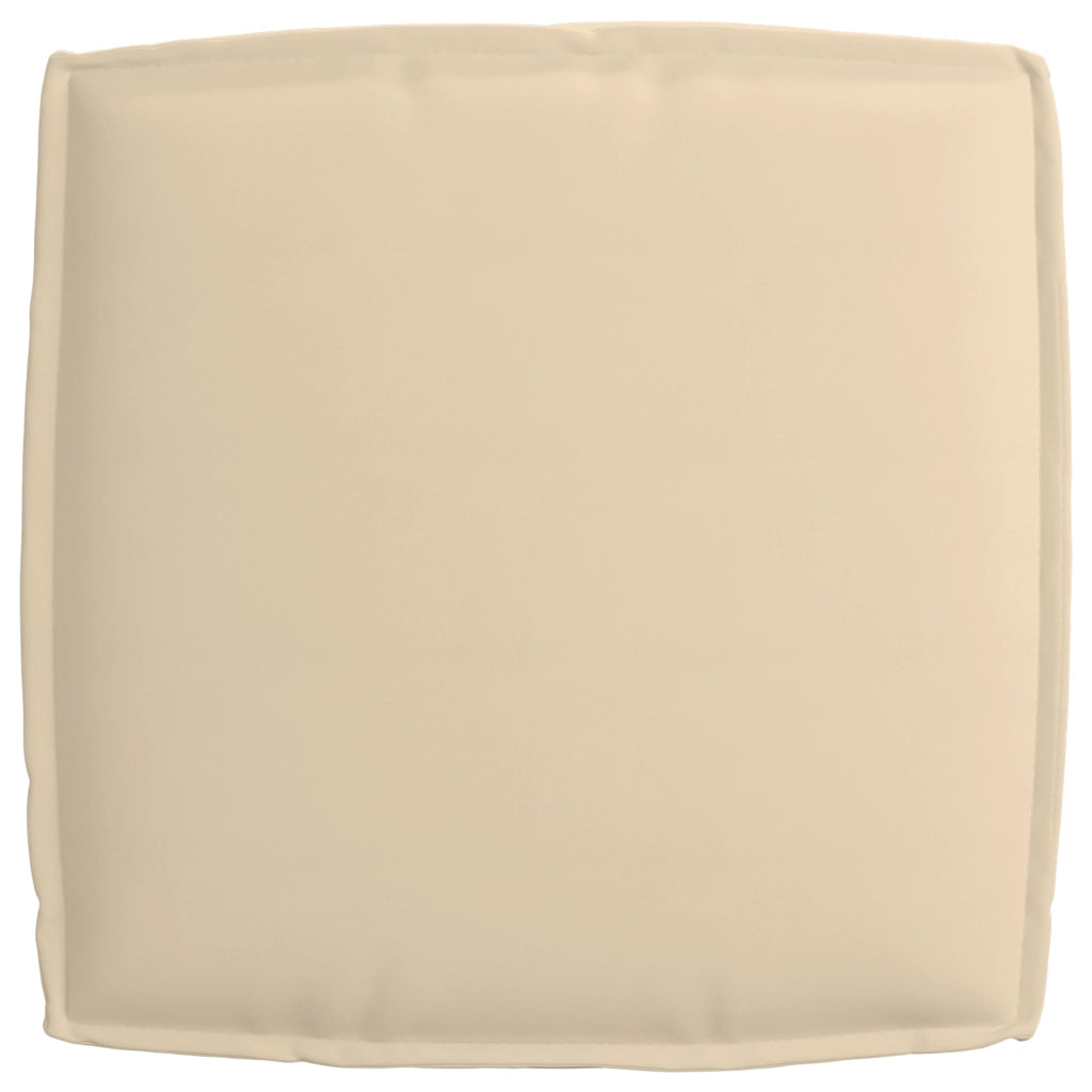 Set di cuscini per pallet 2 pezzi in tessuto Oxford beige