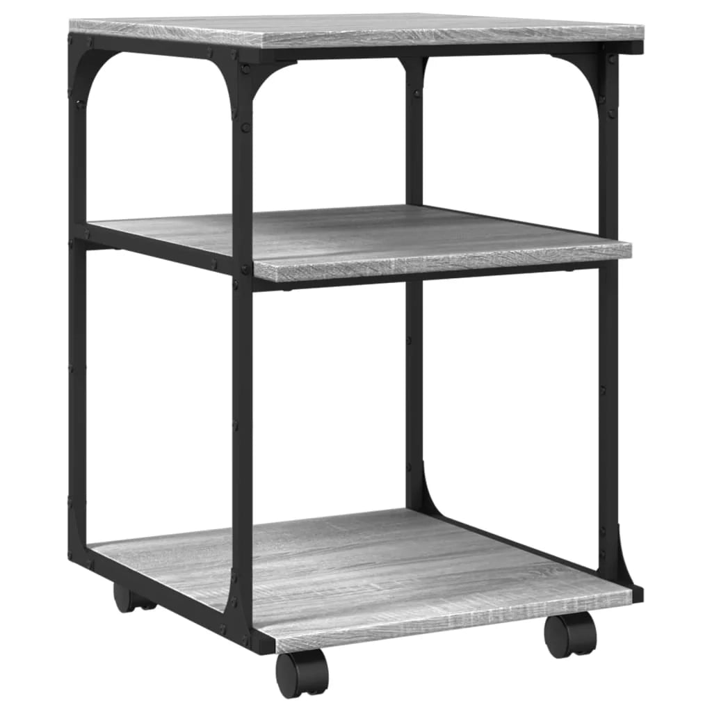 Sonoma Supporto per stampante a 3 livelli scrivania/mobile per ufficio 43 x 48 x 64 cm grigio 02_0044808