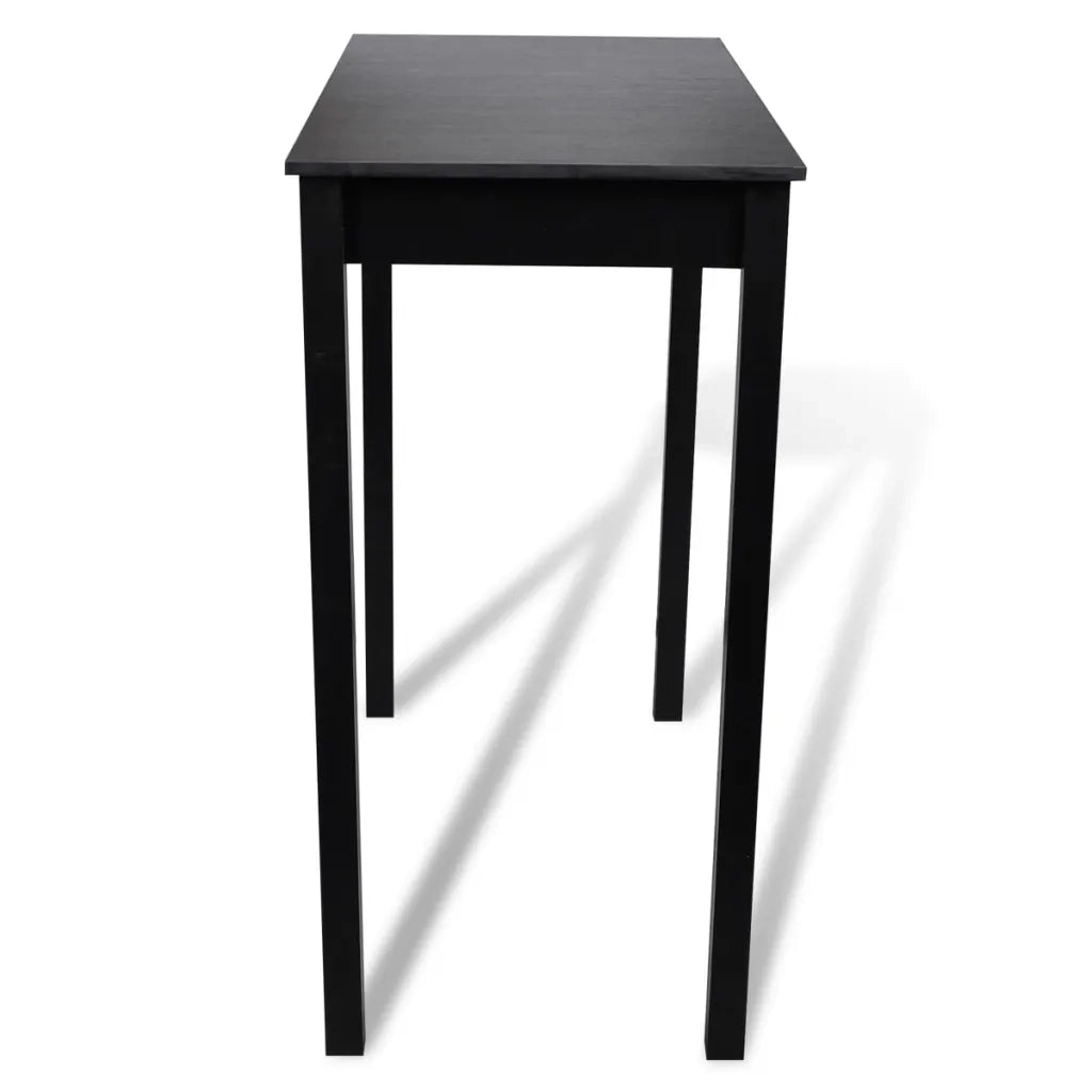 Set Tavolino da Bar con 2 Sgabelli Neri CFW8470203