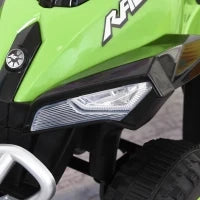 Quad per Bambini 18-36 Mesi a Spinta Manuale con Suoi Integrati, in PP e Metallo, 44x67.5x38 cm, Verde