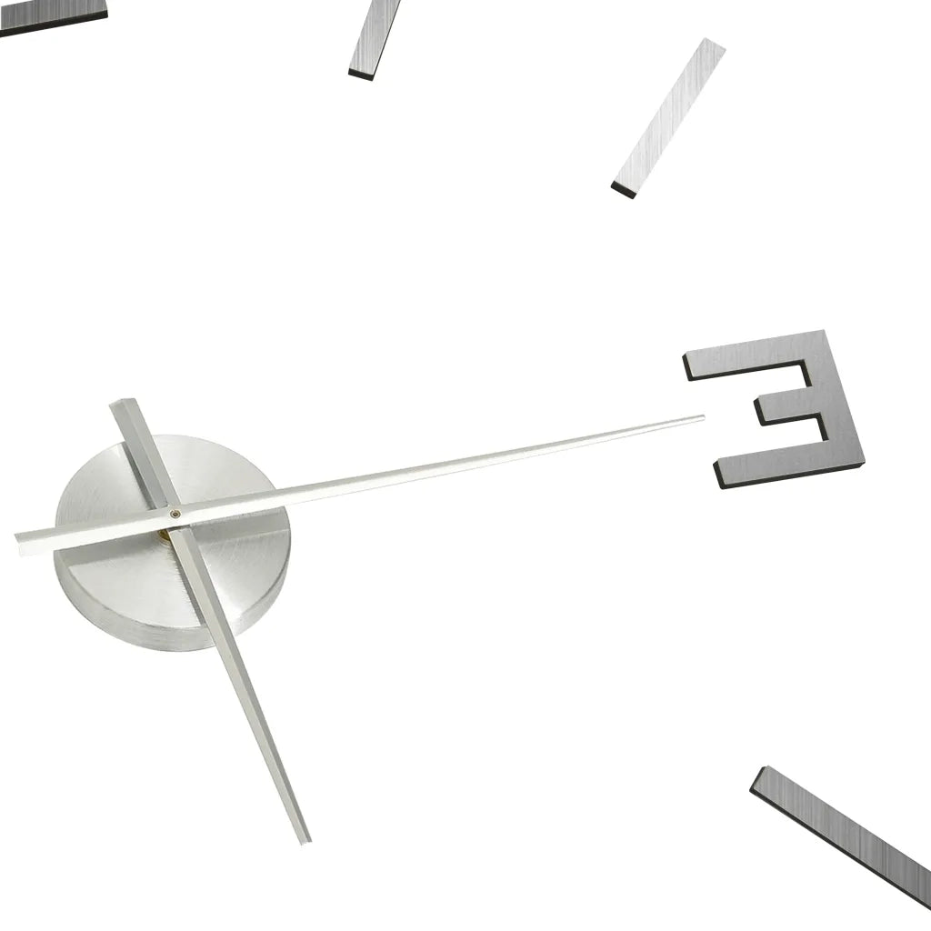 Orologio da Parete 3D Design Moderno Argento 100 cm XXL 325158