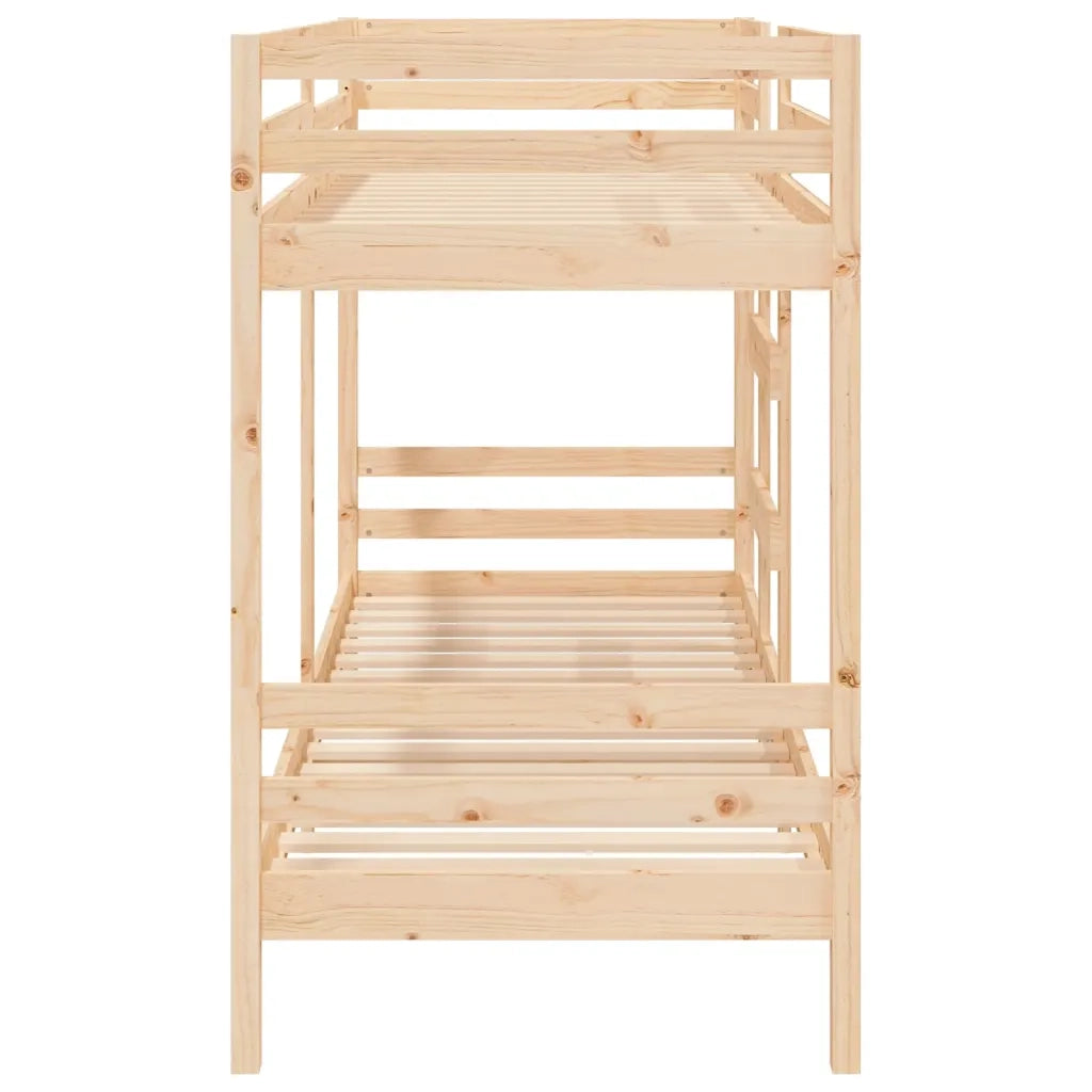 Letto a Castello 75x190 cm in Legno Massello di Pino 3139844