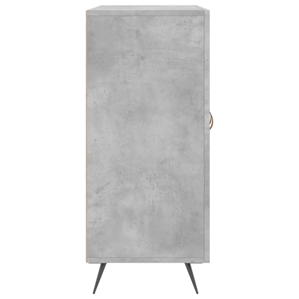 Credenza-Buffet-Armadio da cucina Grigio Cemento 90x34x80 cm in Legno Multistrato 741781