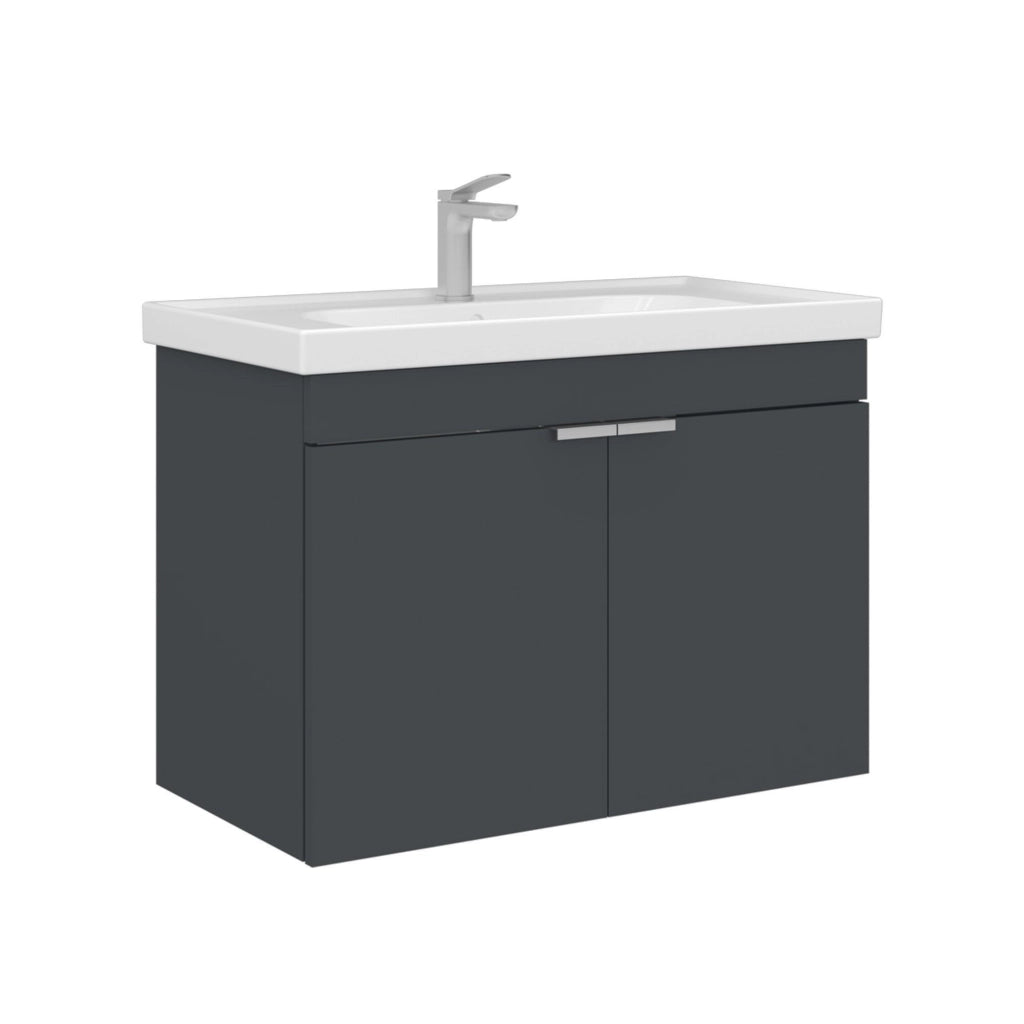 Mobile lavabo "Desna 80" - 80 x 45 x 58 cm - Antracite opaco