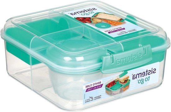 Bentomano per Picnic Contenitore per Cibo con Contenitore per Yogurt e Frutta 125 L Libero da BPA Vari Colori