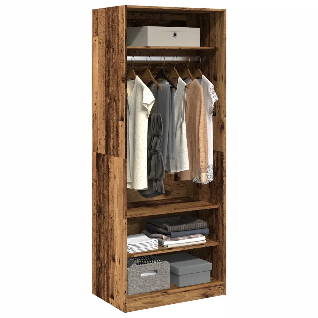Armadio Legno Antico 80x50x200 cm in Legno Multistrato CFW2277664