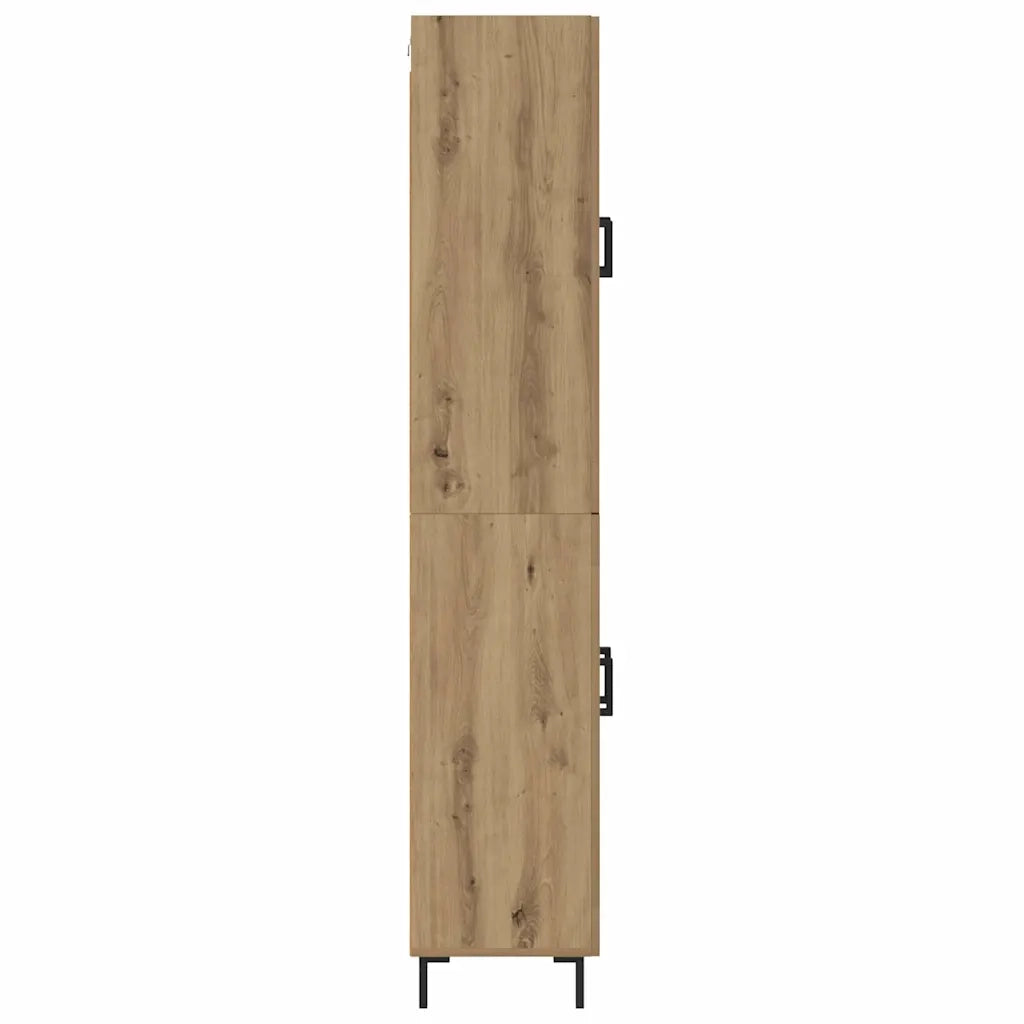 Credenza 2 pz | Madia | Buffet da pranzo | Armadio da pranzo Rovere artigianale Legno multistrato