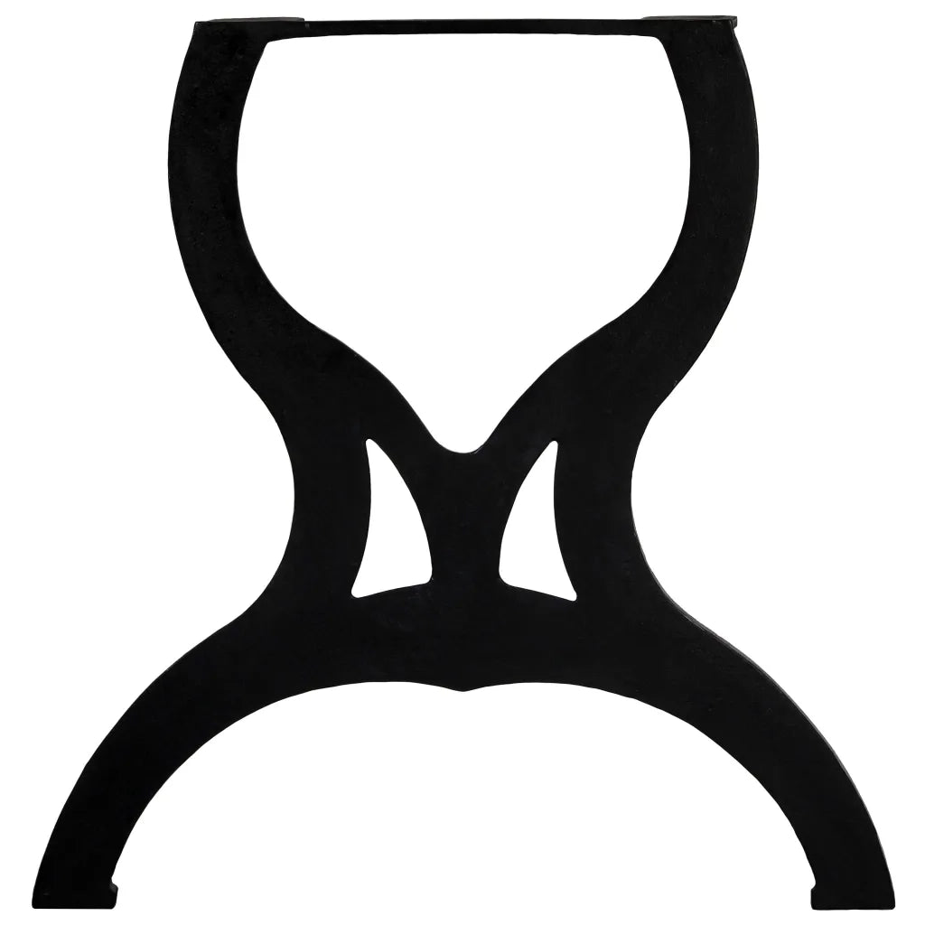 Gambe per Tavolo da Pranzo 2 pz a Forma di X in Ghisa