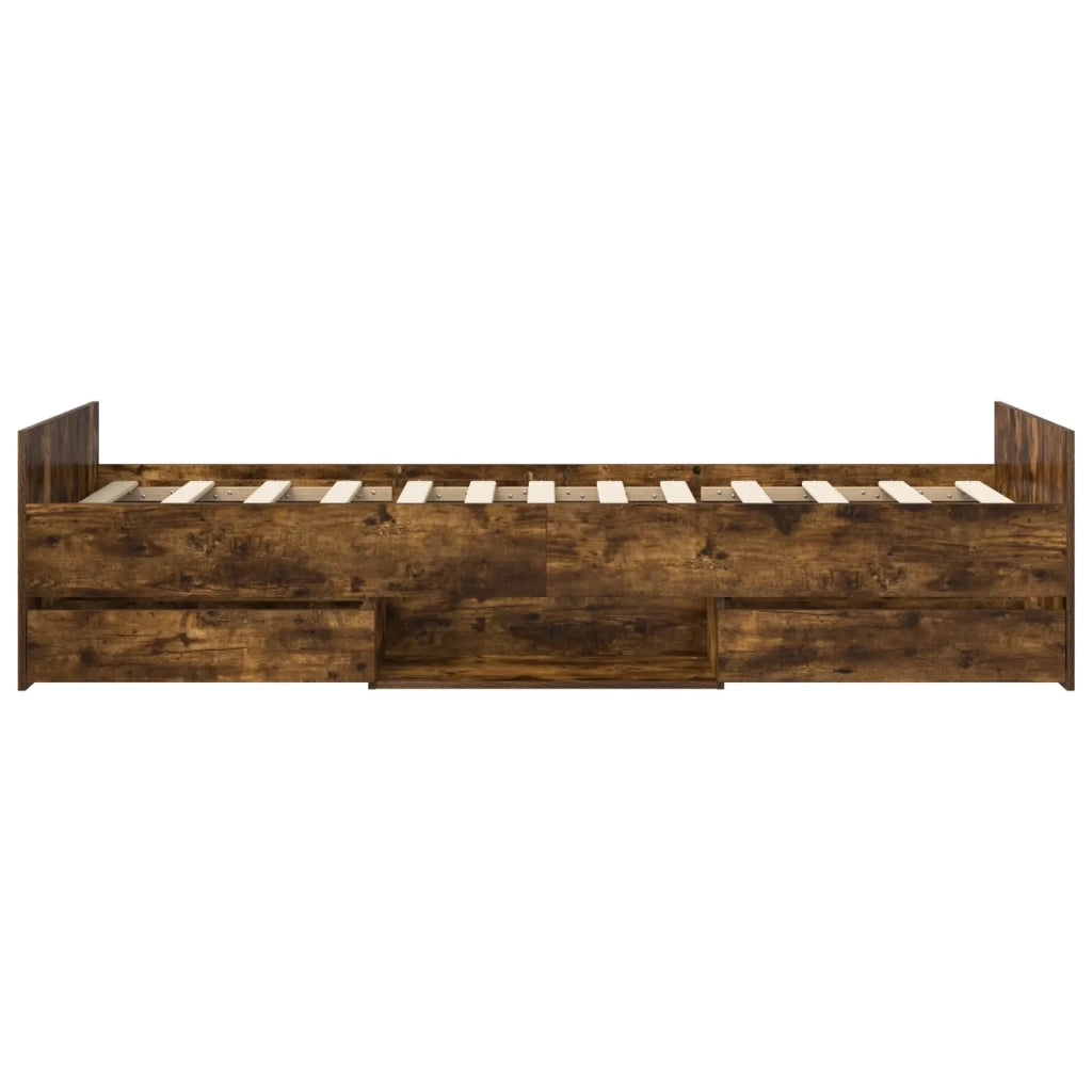Struttura del letto Rovere Fumo Legno ingegnerizzato 3429511