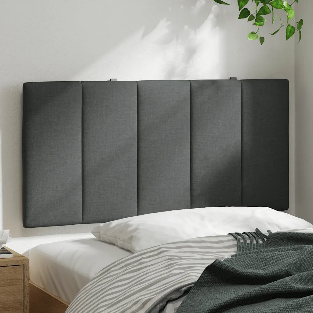 Cuscino Testiera Hanko Grigio Scuro 100 cm in Tessuto CFW9494586