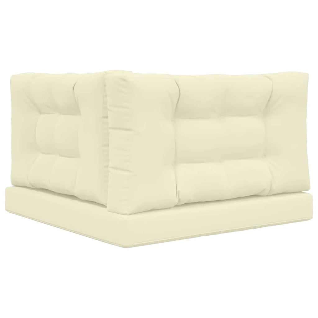 Cuscino per divano da esterno 3 pcs Crema Poliestere