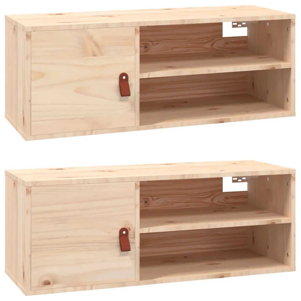 Pensili 2 pz 80x30x30 cm in Legno Massello di Pino cod mxl 33052