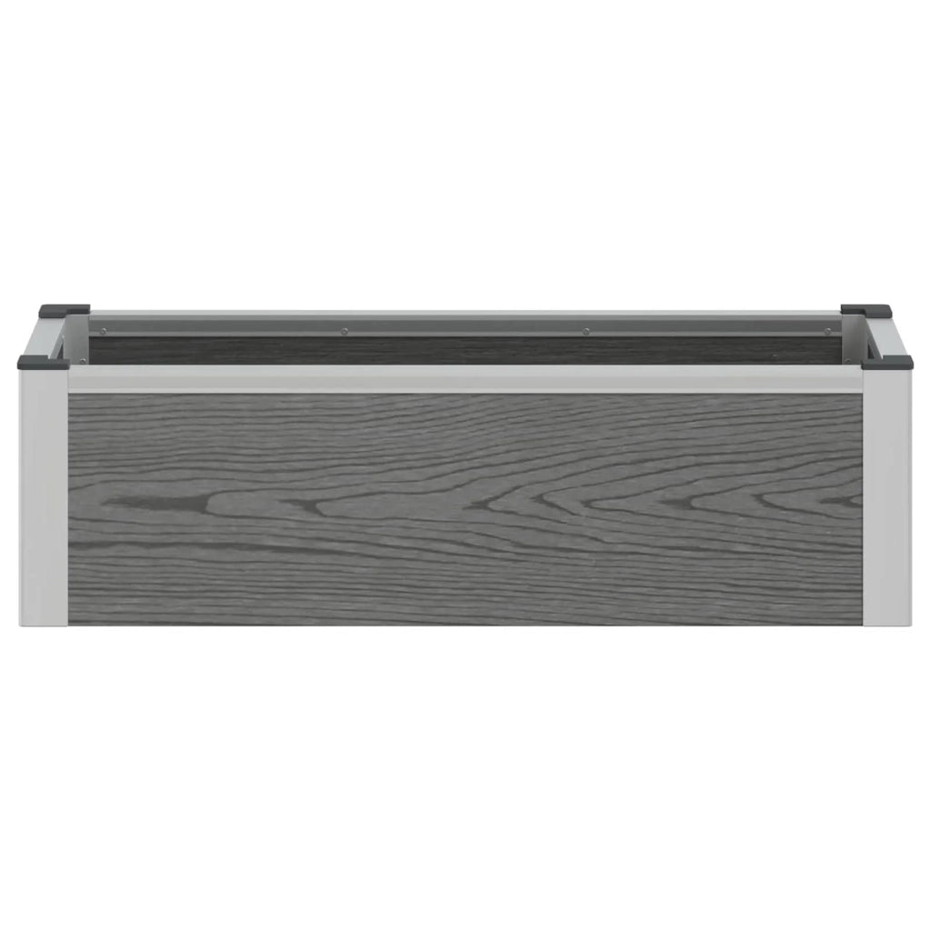 Fioriere | Cassetta per fiori | Letto rialzato da giardino Grigio 75 x 30 x 22 cm