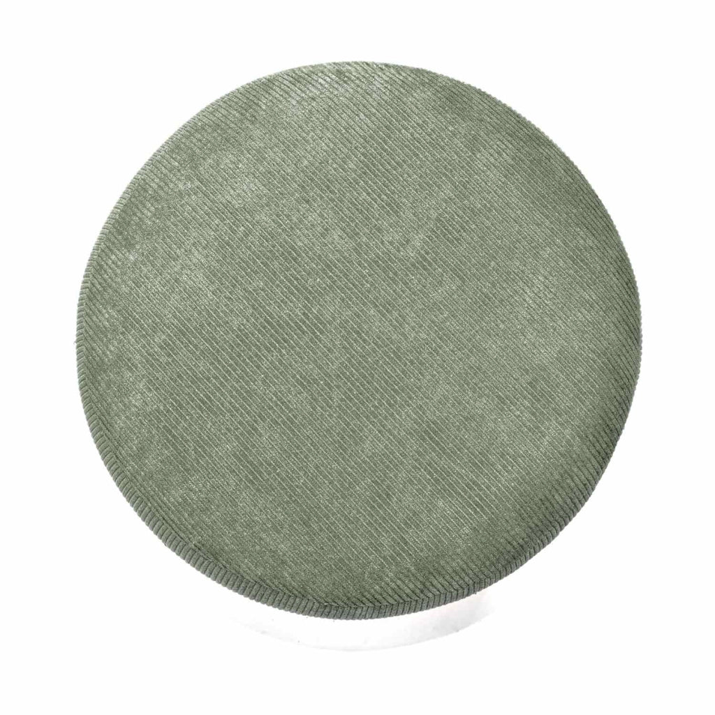 BONN VELVET - Pouf piccolo tondo in velluto a coste