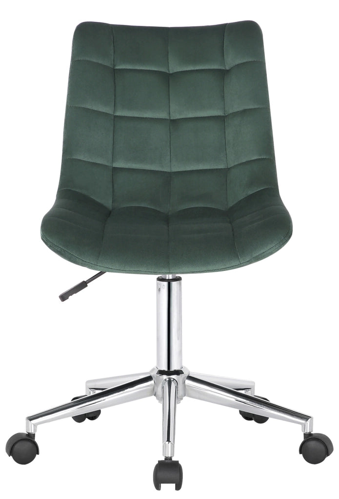 Sedia da ufficio Medford in velluto verde