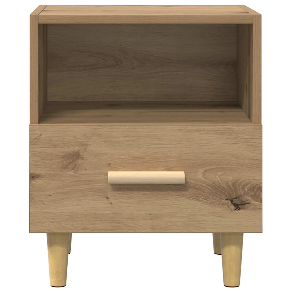 Armadio da Notte 2 pcs Rovere artigianale 40 x 35 x 47 cm 880586