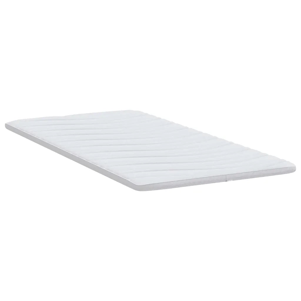 Topper per materasso Bianco 90 x 200 cm Tessuto a maglia 4106415