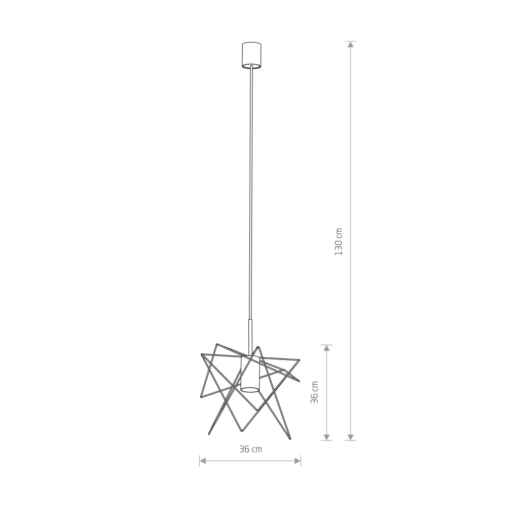 Lampada a sospensione Nowodvorski GSTAR 7795 nera GU10