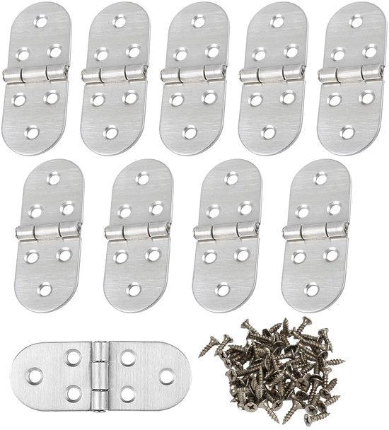 Set di 10 Maniglie in Acciaio Inossidabile con Viti per Porte