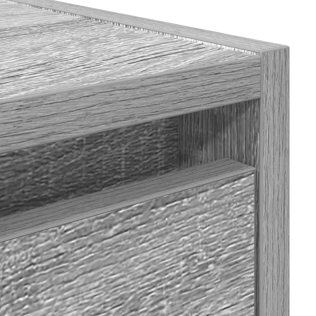Comodino a Muro Grigio Sonoma 38x34x40 cm 861257
