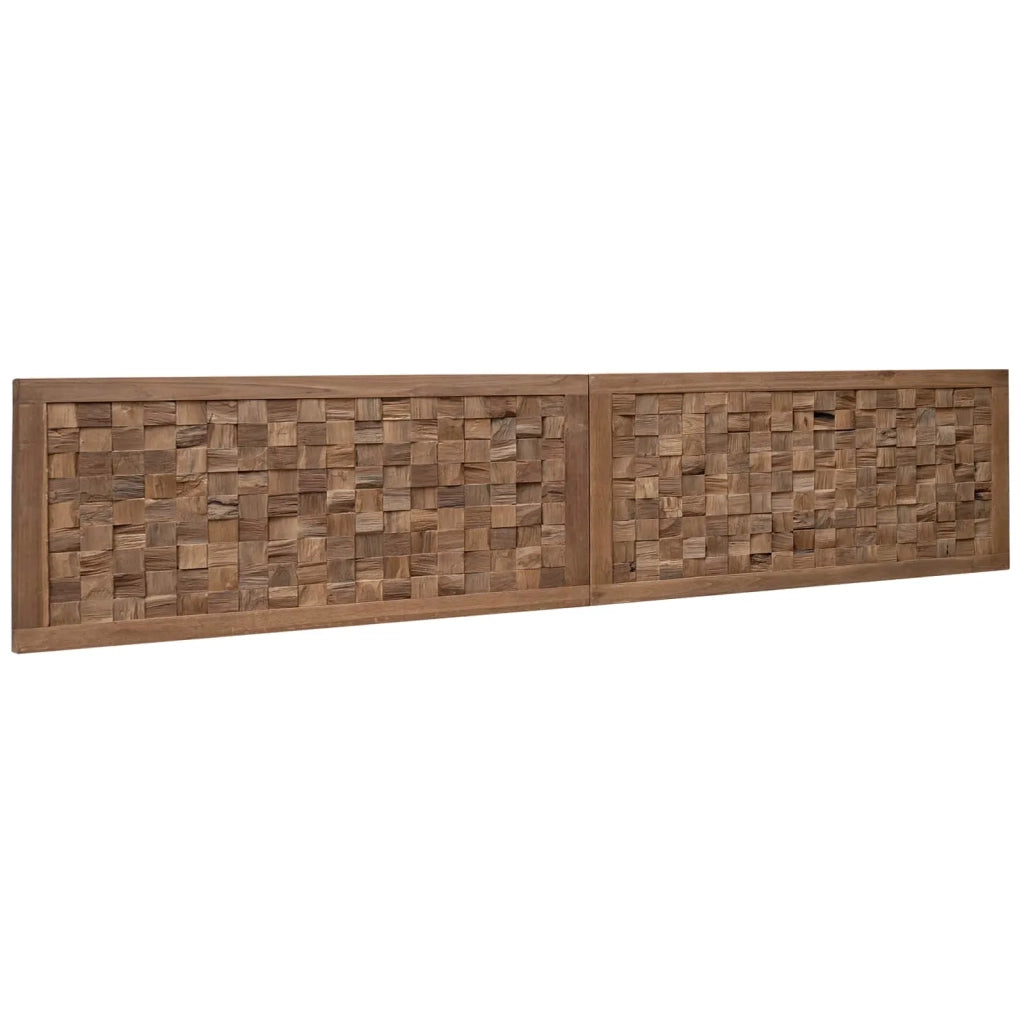 Testiera Naturale Legno di teak solido