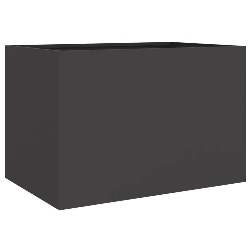 Fioriera Nera 62x30x29 cm in Acciaio 841595
