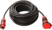 Cavo di allungamento in gomma - estremamente robusto - H07RN-F 3G15 - 10 m - per uso professionale - cantiere - esterno - nero