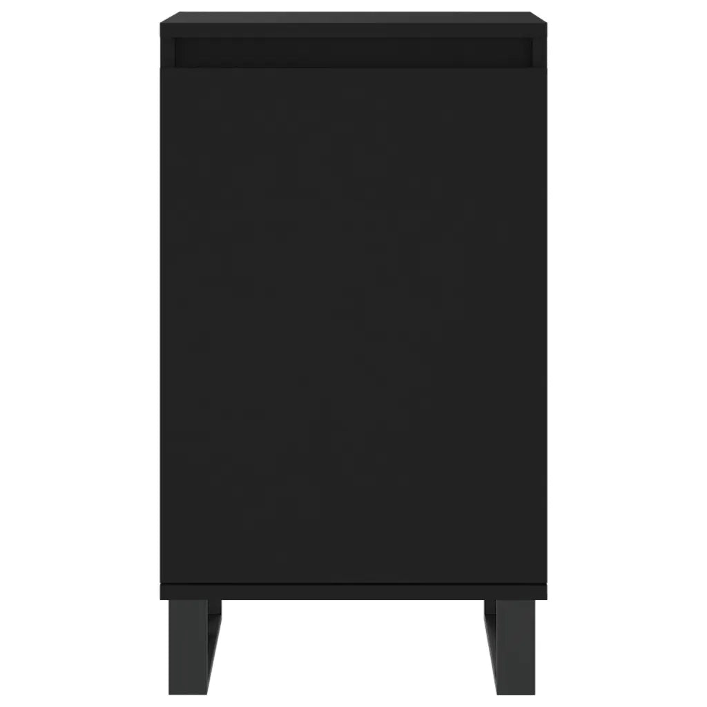 Credenze 2 pz Nere 40x35x70 cm in Legno Multistrato 831071