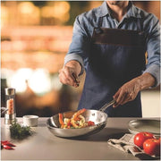 Padella in acciaio inossidabile - Ø 26 cm - induzione - resistente al forno - resistente al lavastoviglie