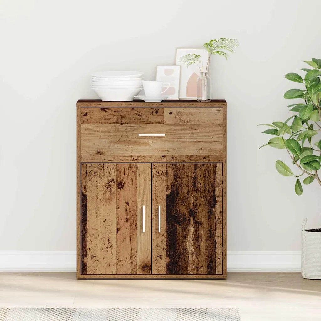 vidaXL Credenza Legno antico 60 x 31 x 70 cm Legno multistrato
