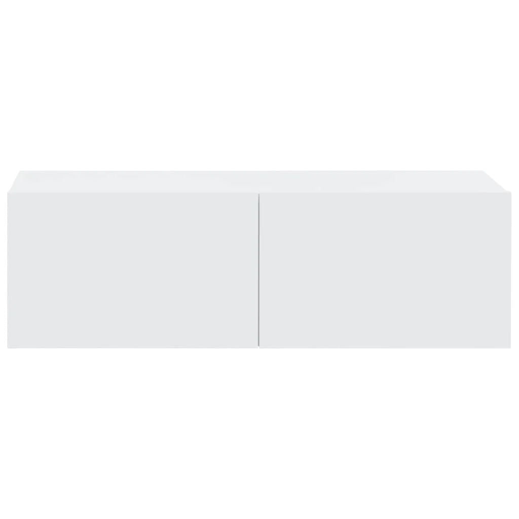 Set di mobili da 3 pezzi tra cui armadio credenza mobile TV televisore per soggiorno camera da letto salotto legno ingegnerizzato bianco 02_0024480