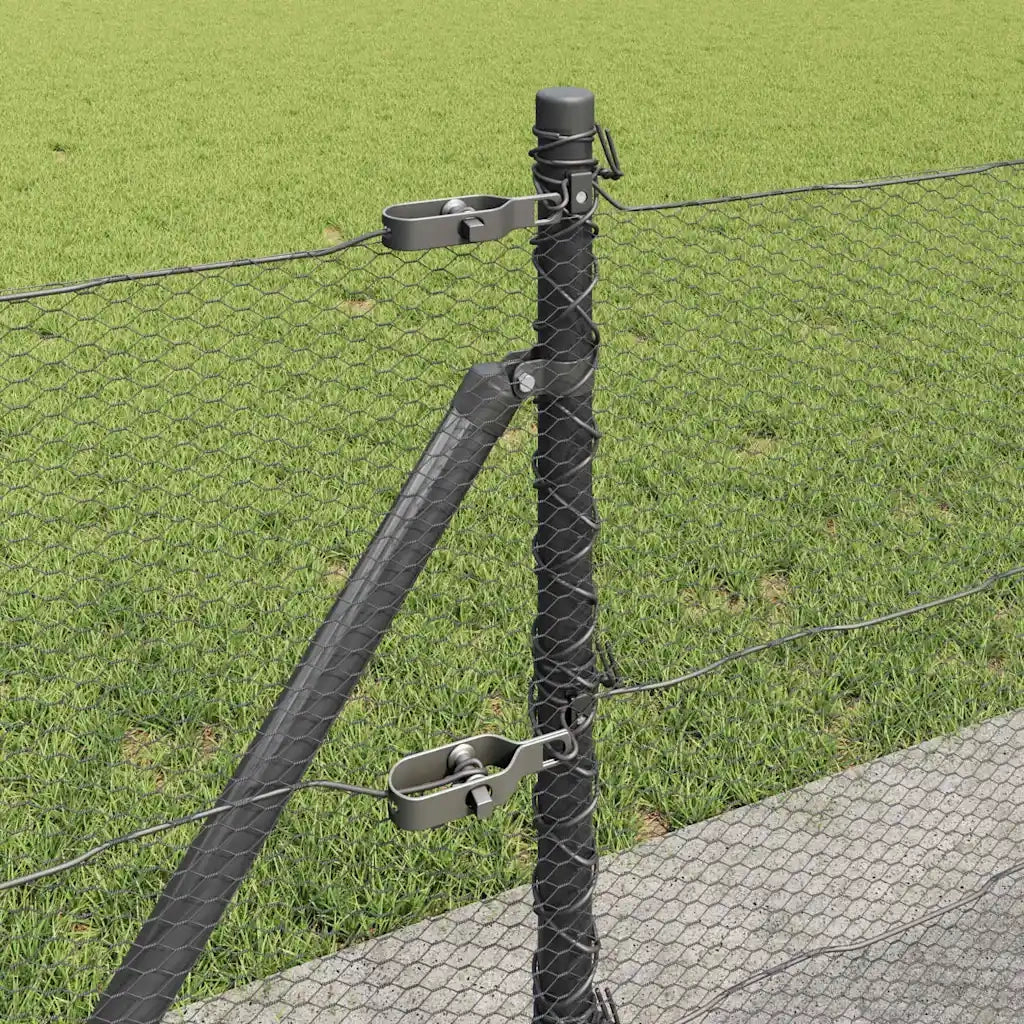 Palo della recinzione Grigio 100 x 0,6 m (rete da 13 mm)