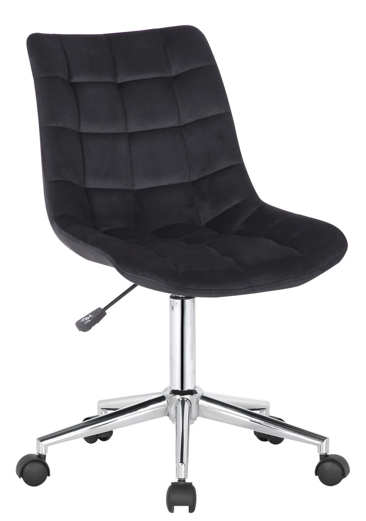 Sedia da ufficio Medford in velluto nero