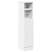 Mobile da Bagno | Armadio da bagno con Portarotolo Bianco 20,5x22x90 cm