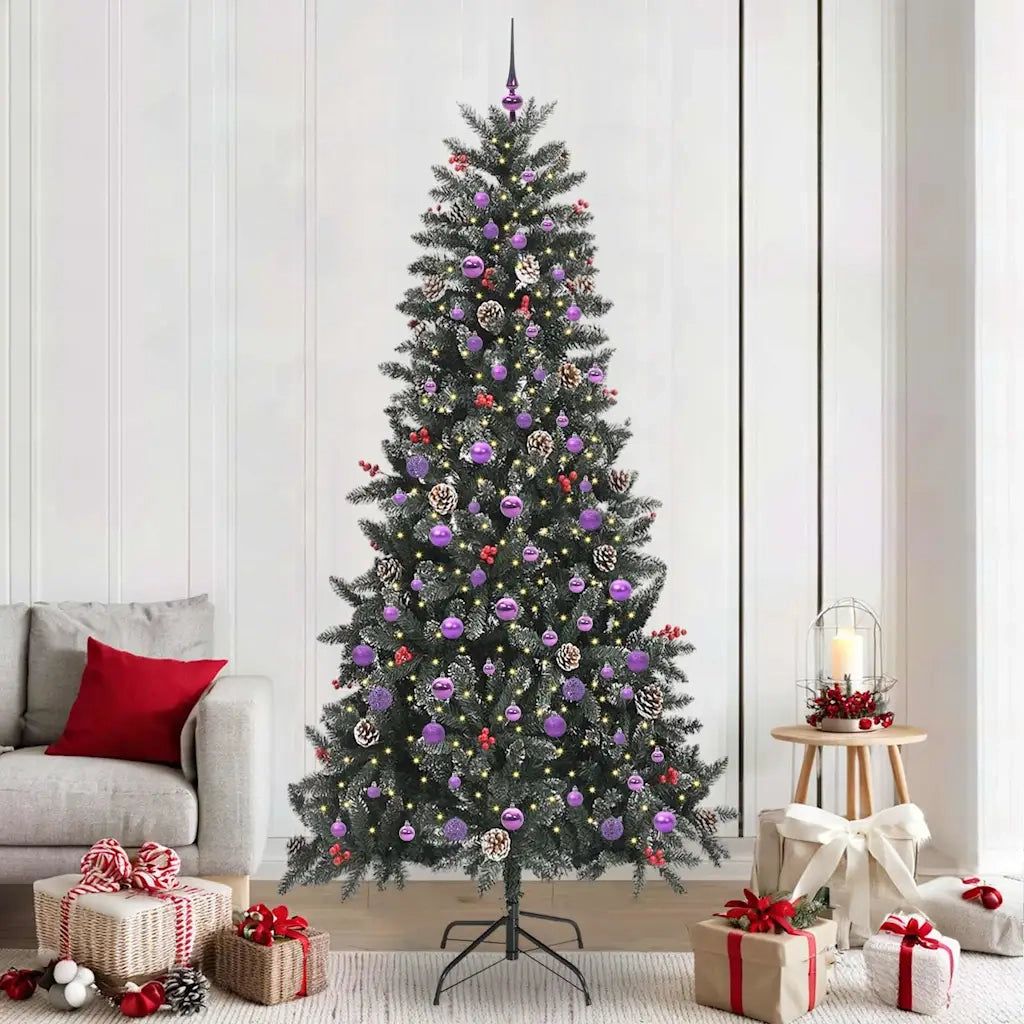 Albero di Natale artificiale con 300 LED Verde 240 cm 3395910