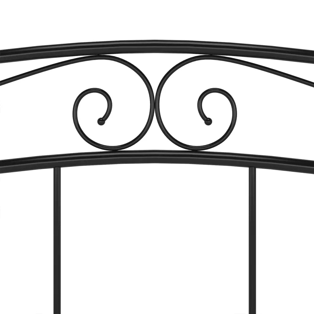 Giroletto-Struttura Letto Nero in Metallo 160x200 cm 420027