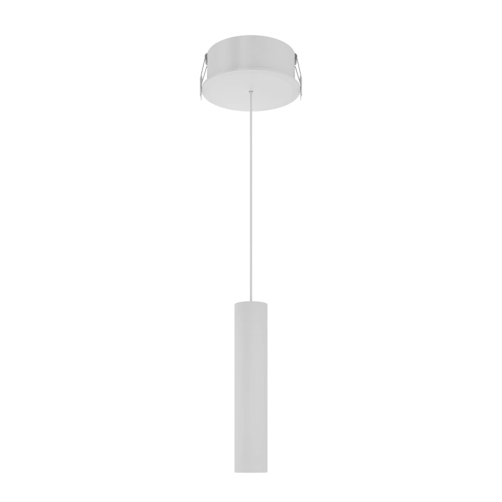 Alp Lampada a Sospensione Tubolare Space 5 con Tecnologia Switch CCT 2700K-4000K, Fascio 45 Gradi, Installazione Modulare, Finitura Bianco Opaco