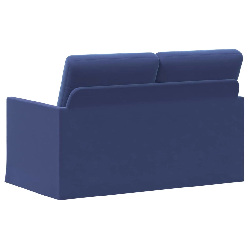 Divano a 2 posti Blu Polizia 130 x 81 x 82 cm Velluto (V) 42041066
