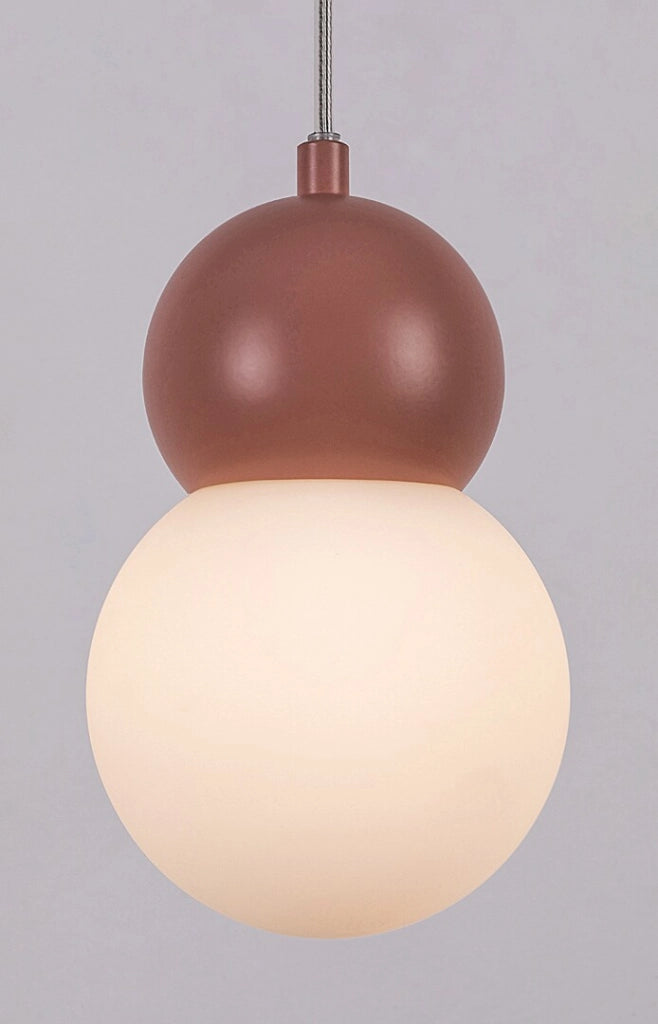 Lampada a sospensione minimal rosa Gellia Rabalux G9