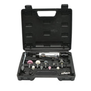 Kit smerigliatrice pneumatica diritta, 25000 giri/min, pressione 6,3 bar, 16 pezzi Breckner Germany