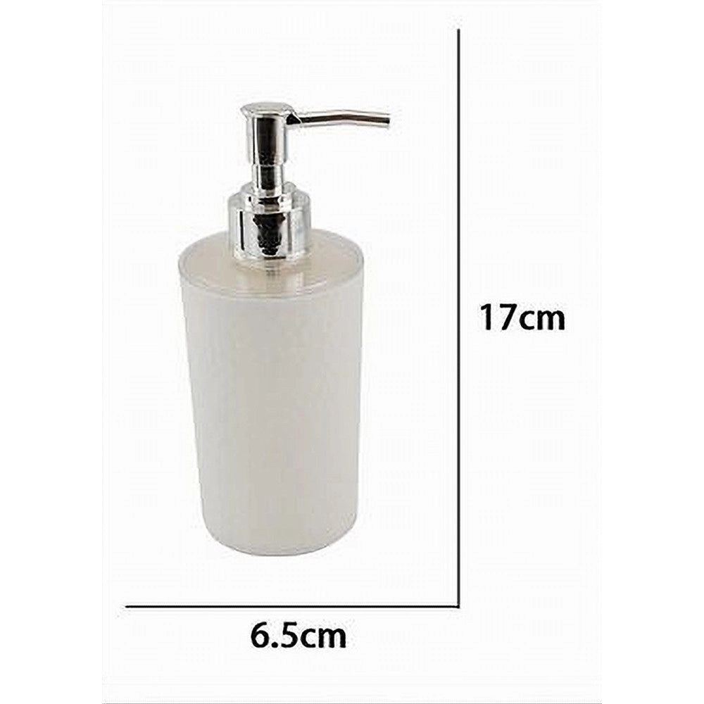 Trade Shop - Dispenser Sapone Liquido Lavandino Bianco Lavorato Accessorio Arredo Bagno 10434 -