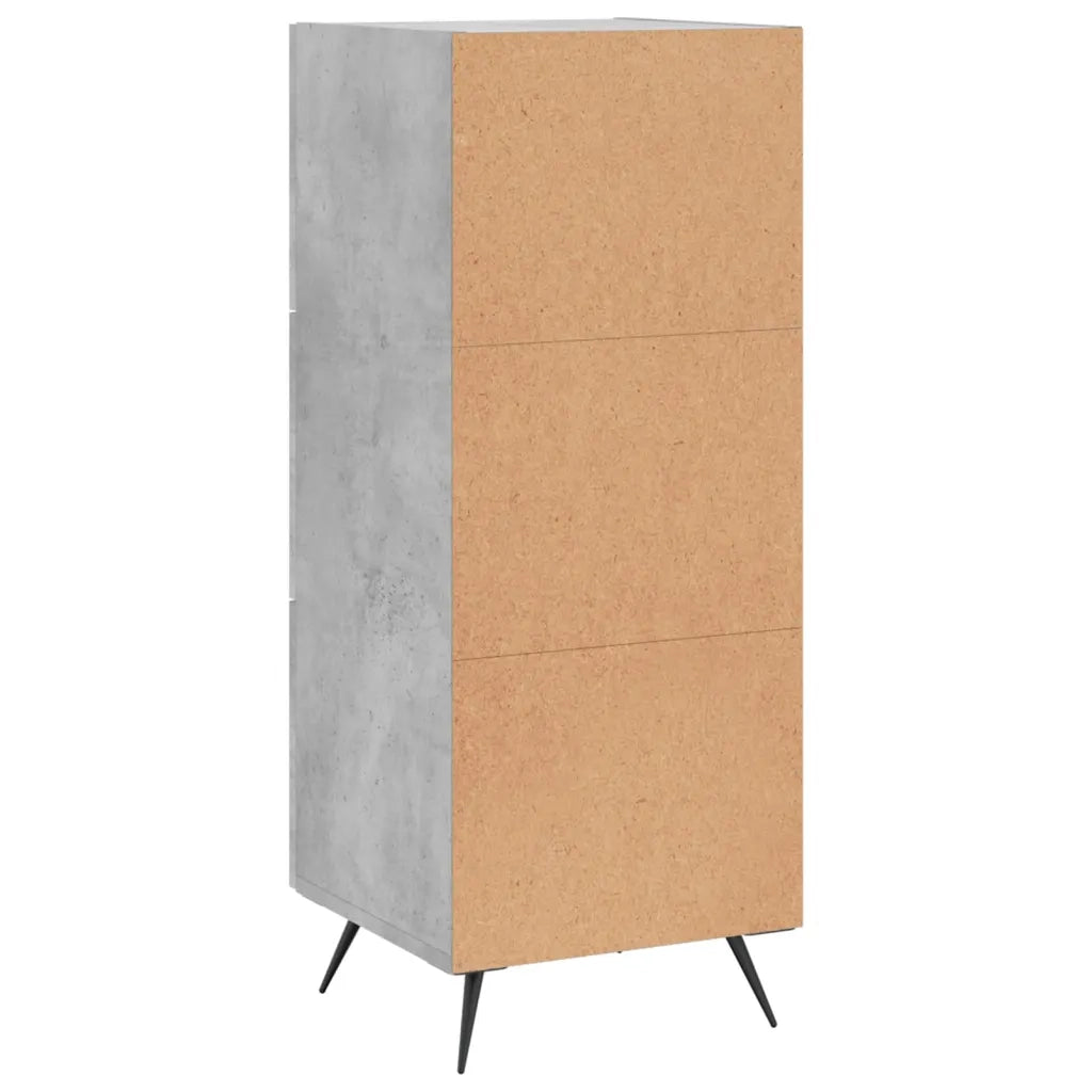 Credenza-Buffet-Armadio da cucina Grigio Cemento 34,5x34x90 cm in Legno Multistrato 599623