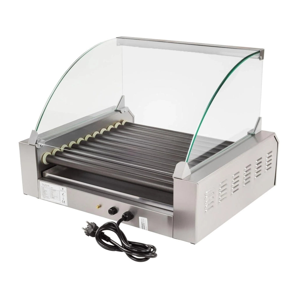 Macchina professionale per hot dog con rivestimento in teflon 20 salsicce 2200 watt 3614097