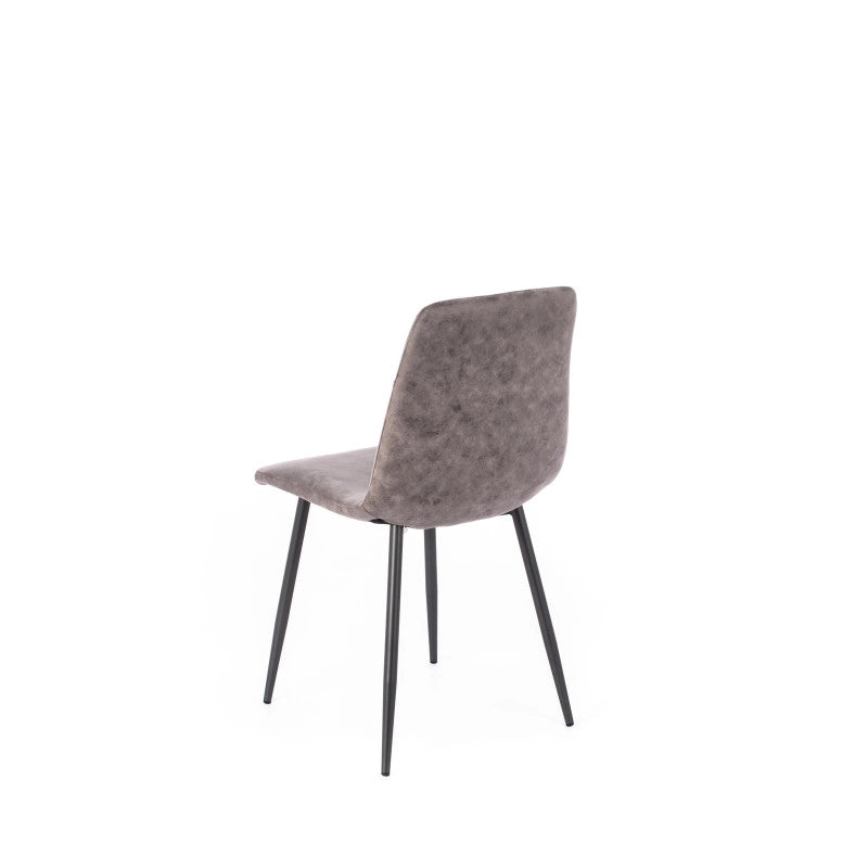 SEDIA IN SIMILPELLE Lea 48.5cm X 49cm H 88cm Stones