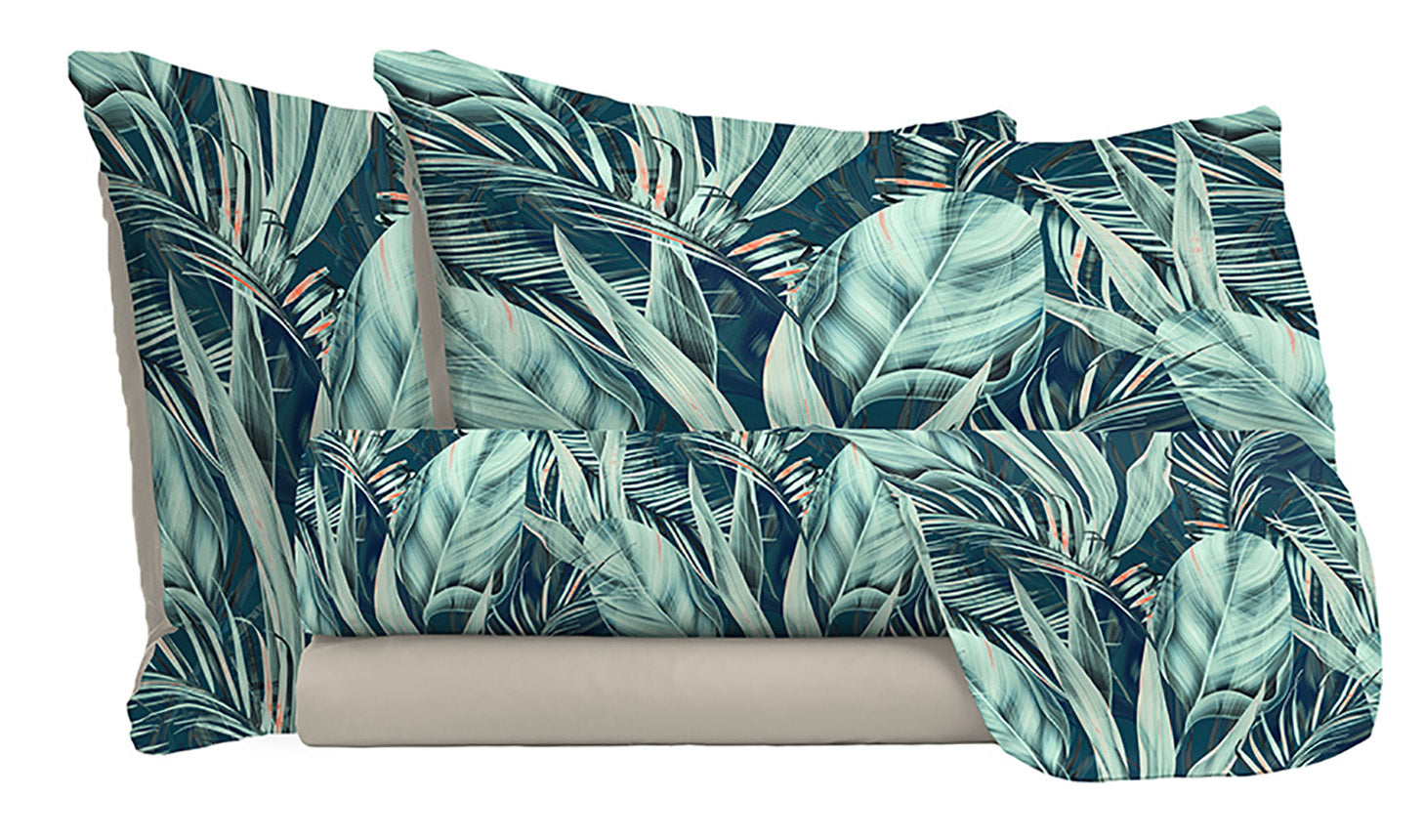 Set Lenzuola Singolo Sopra Sotto e Federe in Microfibra Tropical