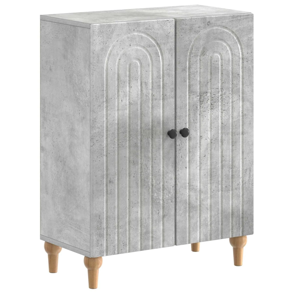 Mobiletto da Bagno ALKMAAR Grigio Cemento 59,5 x 31 x 80 cm 896178