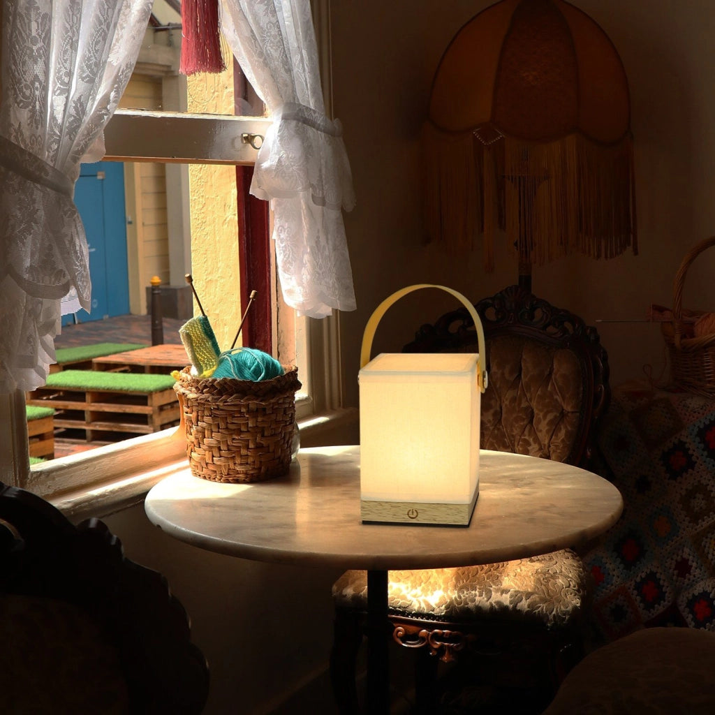 ZMH Lampada da tavolo LED wireless batteria touch dimmerabile USB ricarica per comodino