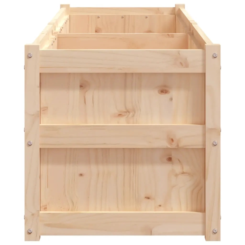 Fioriera da Giardino-Vaso da Esterno 180x50x50 cm in Legno Massello di Pino