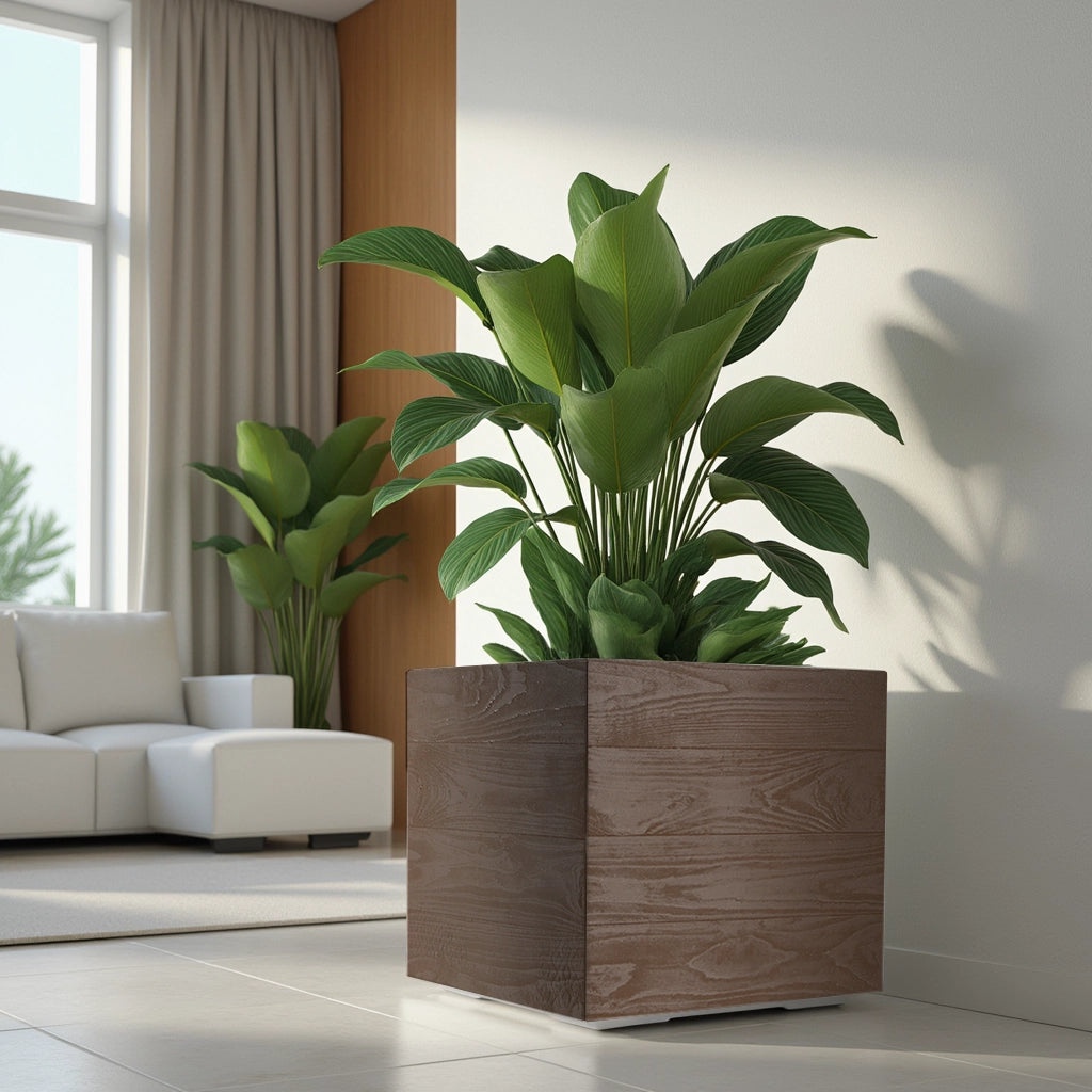 KADAX Zestaw Kwietnik KARO ECO coffee 400x400 desk