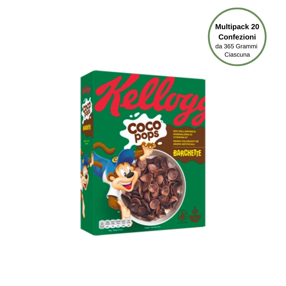 Kellogg's coco pops barchette multipack da 20 confezioni da 365 grammi